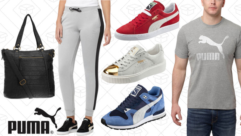 Extra 25% sale items, 40% off regular-priced items with code PUMAFF16